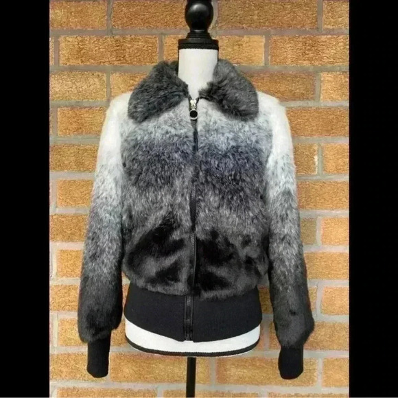 Sam edelman ombre faux fur coat Sz small - Picture 2 of 12